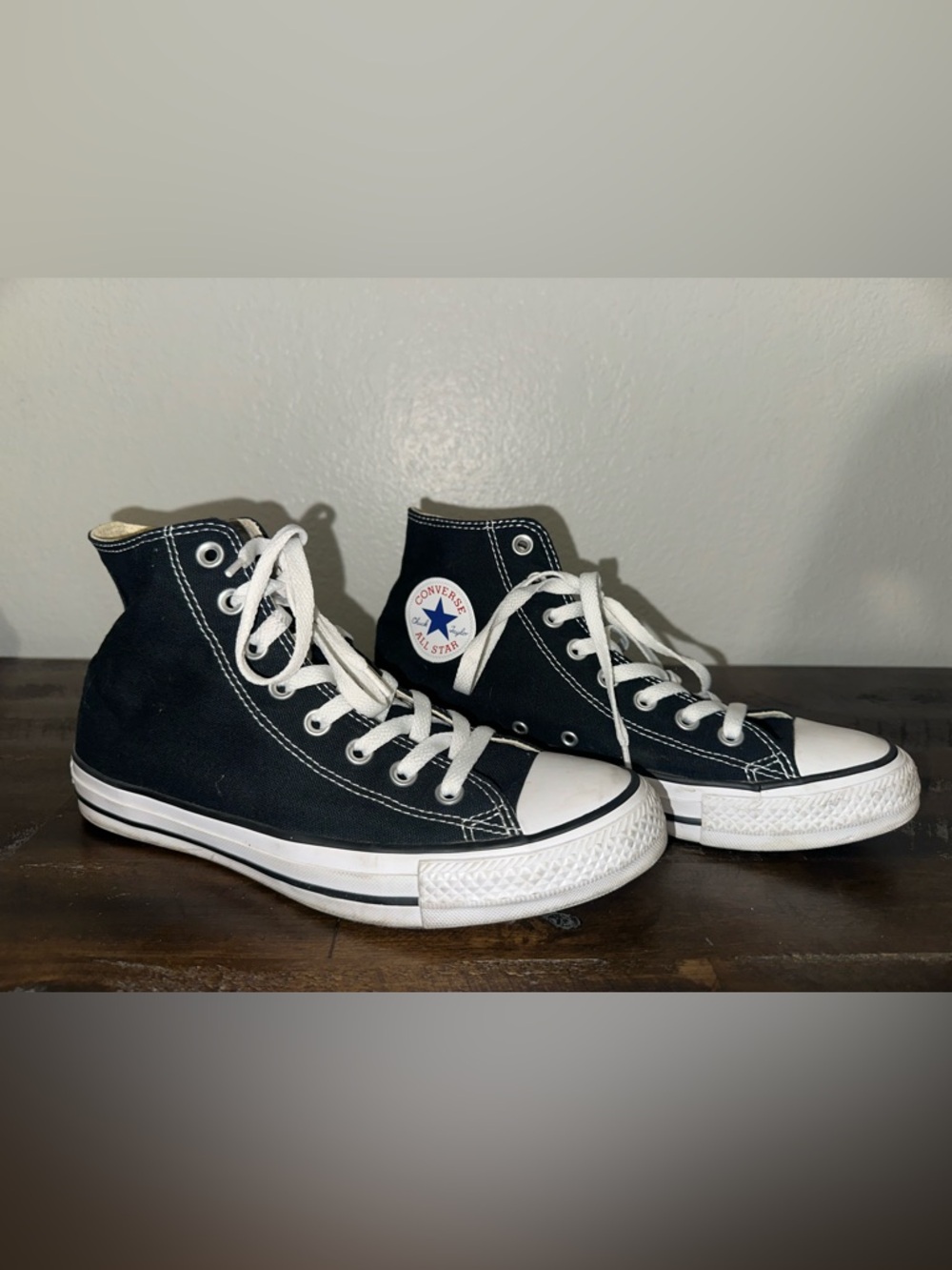 Converse Black and White High Top Sneakers